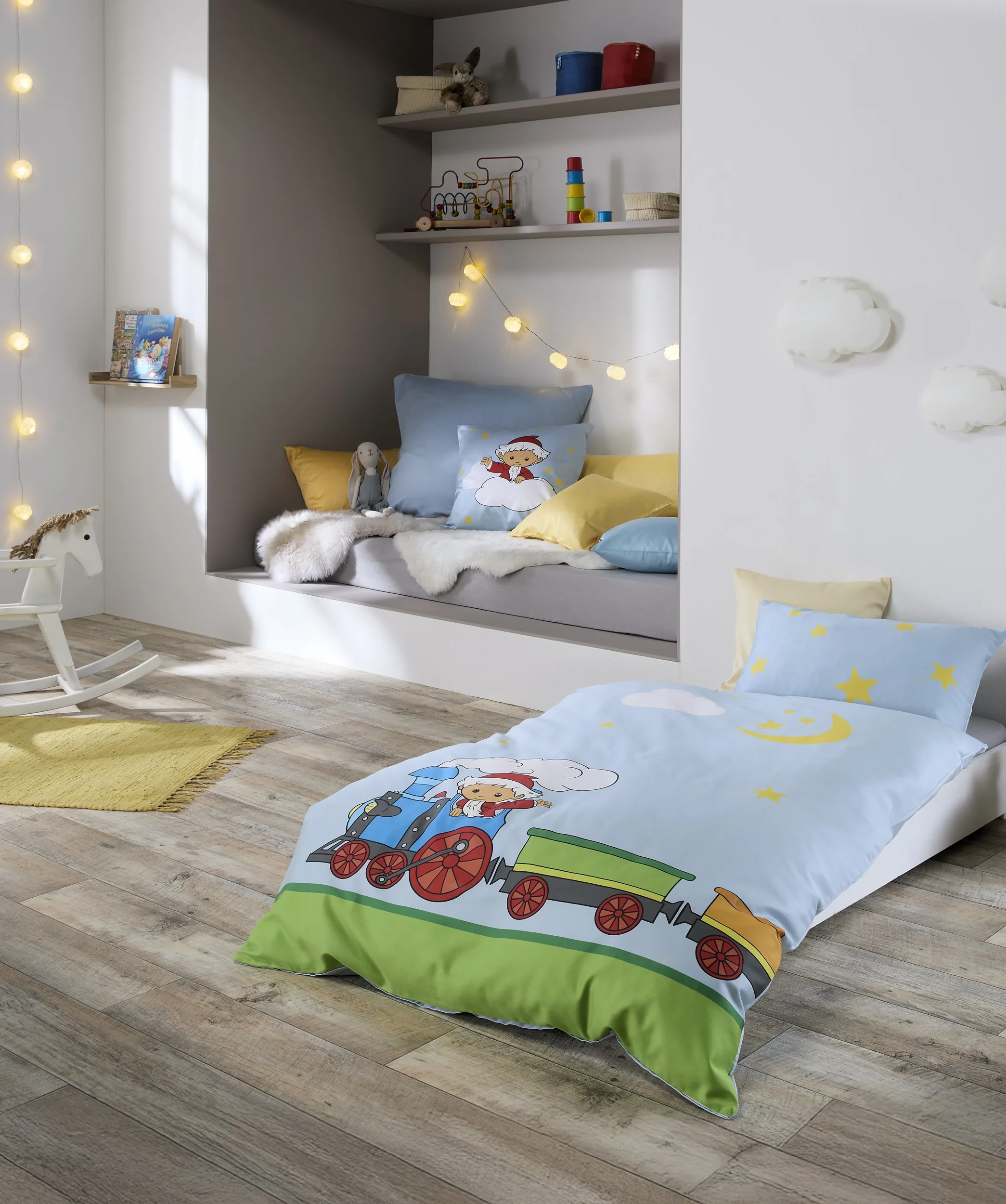 Sandmann 114622 Bettwäsche aus Mako-Satin
