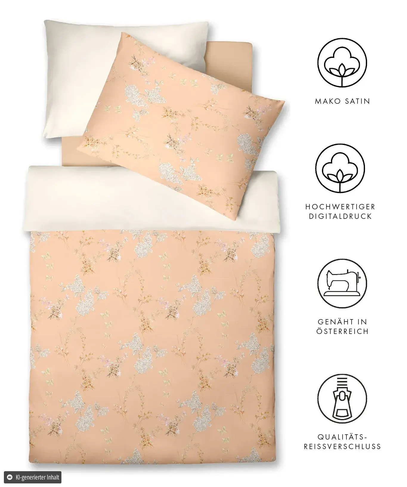 Bed Art Peach – Freisteller