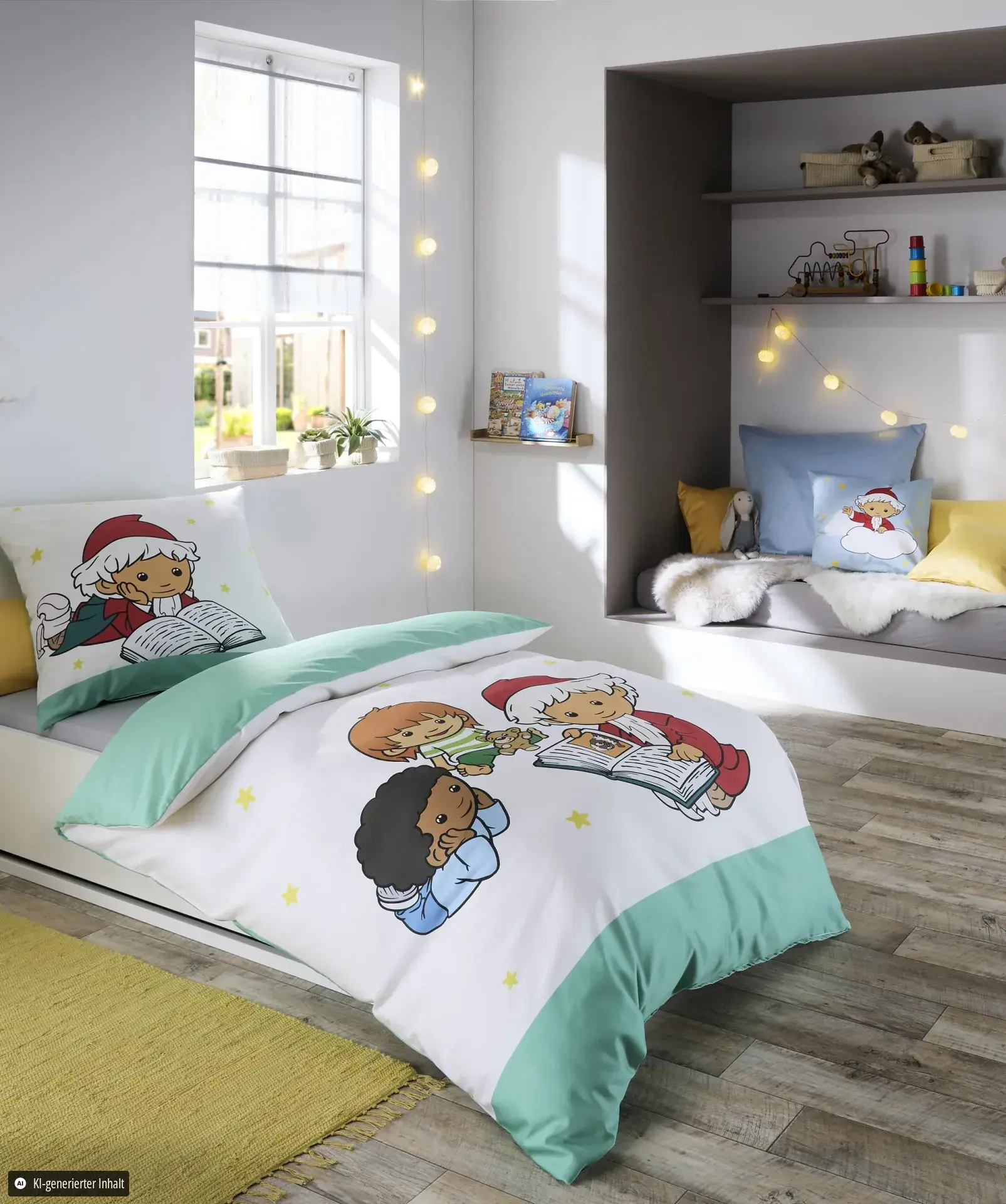 Sandmann 114623 Bettwäsche aus Mako-Satin